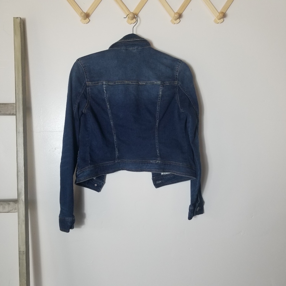 AEROPOSTALE DISTRESSED JEAN JACKET SIZE SMALL - Picture 2 of 12